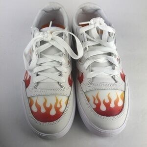NEW Vans Fire Flame Lace Up Sneakers